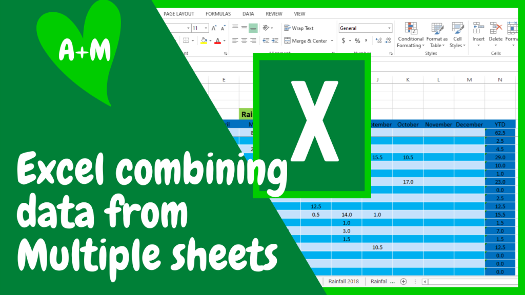 Combining Data In Excel From Multiple Worksheets